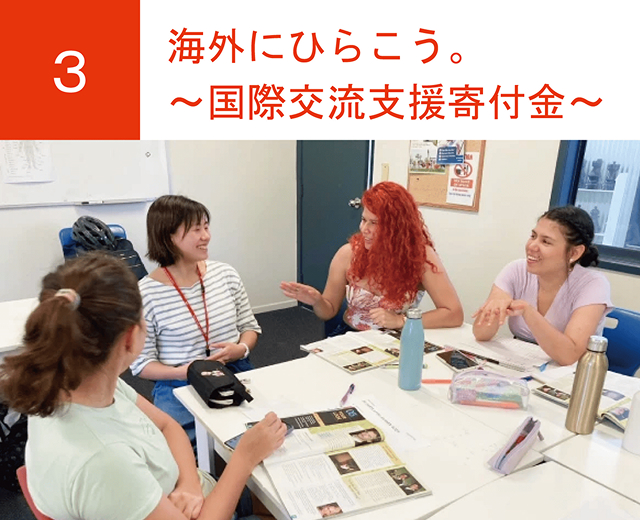 海外にひらこう。～国際交流支援寄付金～