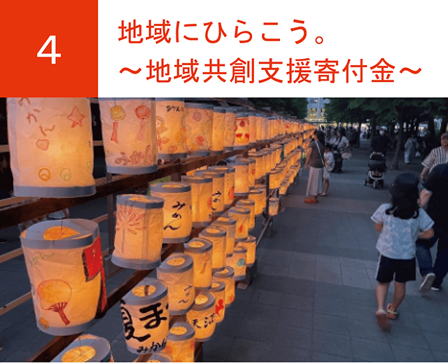 地域にひらこう。～地域共創支援寄付金～